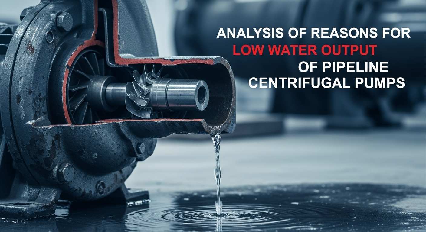 Analysis of Reasons for Low Water Output of Pipeline Centrifugal Pumps